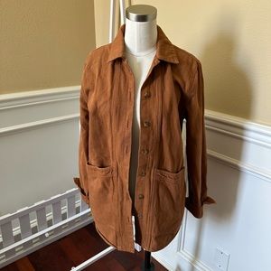 Sezane Denim Will Jacket Small Camel
